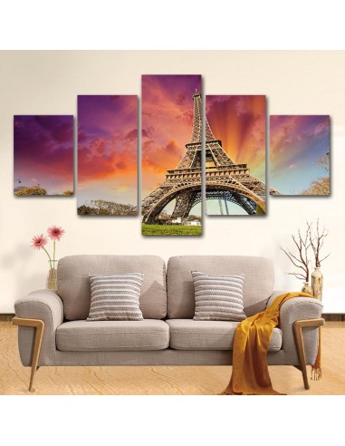 Tableau Tour Eiffel, Paris en linge