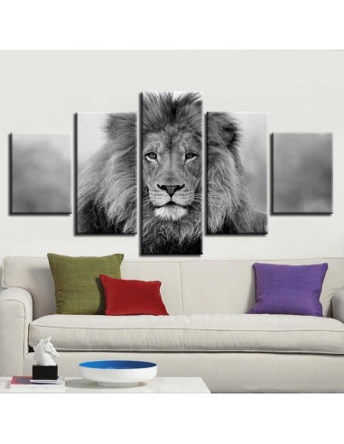 Tableau Lion noir et blanc shop