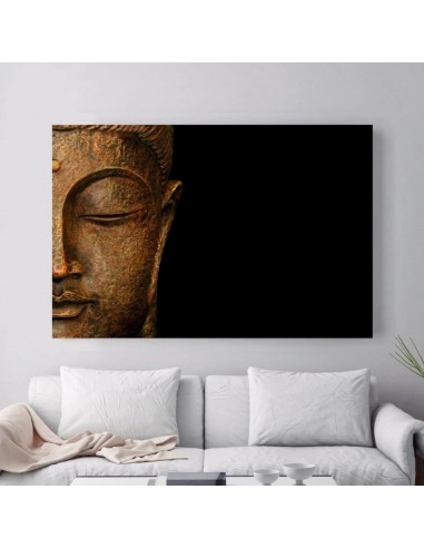 Toile Bouddha fond noir à prix réduit toute l'année