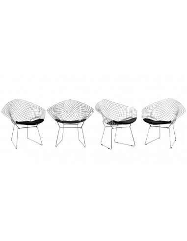 Set 4 Diamond Armchair Véritable concentré